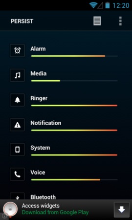 Persist Volume Control       Android