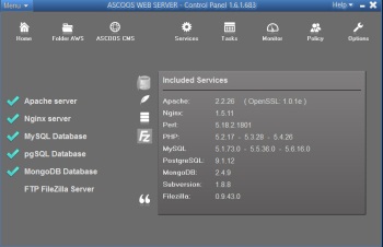 ASCOOS Web Server    Apache/MySQL/PHP  web-