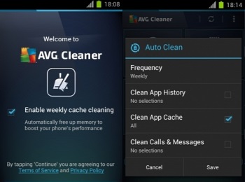 Android- AVG Cleaner    2.0