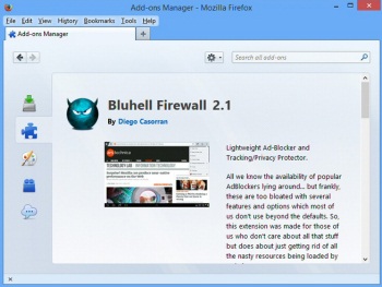 Bluhell Firewall       Firefox