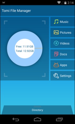Tomi File Manager       Android-