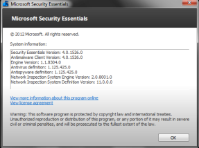 Microsoft Security Essentials 4.0     