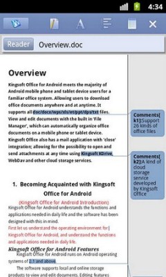Kingsoft free Office 5.1     Android