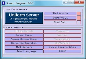 Uniform Server 8.8.3   web-    
