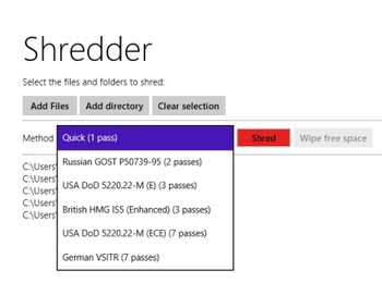 Shredder8       Windows 8  RT