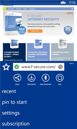 F-Secure      Windows Phone 8