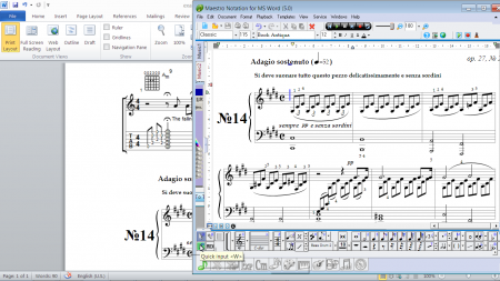  MagicScore Notation For MS Word