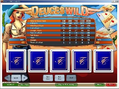  Tropez Deuces Wild Online Video Poker