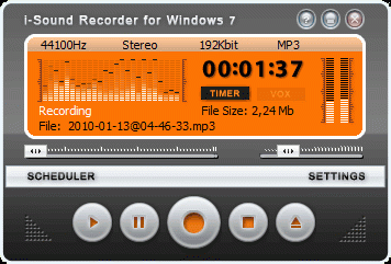  i-Sound Recorder for Windows 7