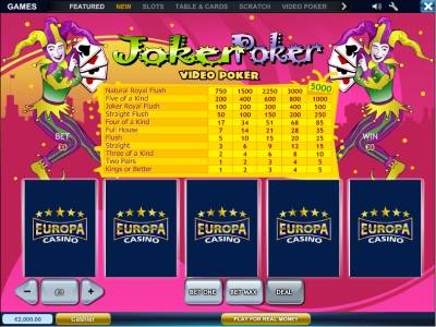  Europa Joker Poker