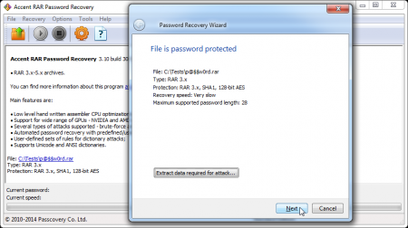  Accent RAR Password Recovery