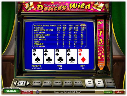  Deuces Wild Online Video Poker Portable