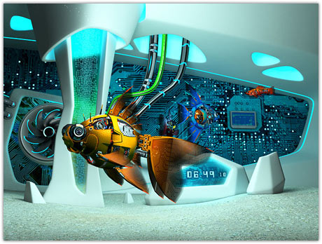  Cyberfish 3D Screensaver