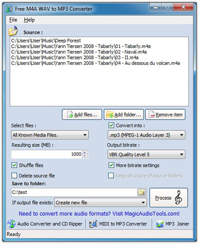  Free M4A to MP3 Converter