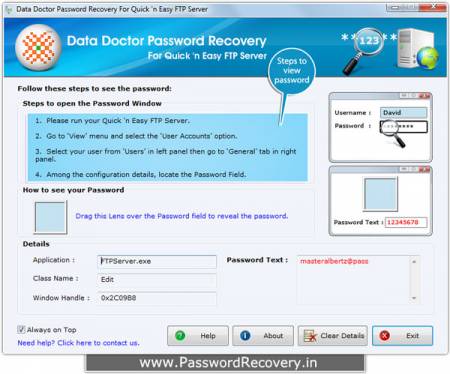  FTP Server Password Recovery