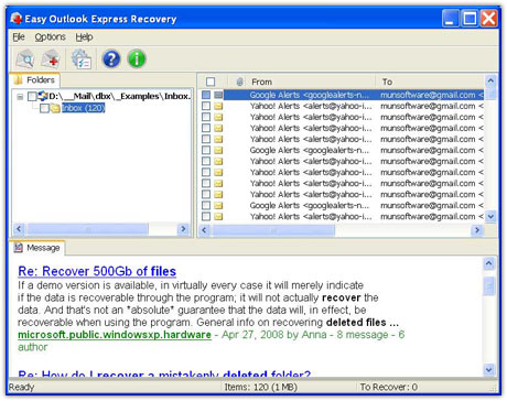 Easy Outlook Express Recovery