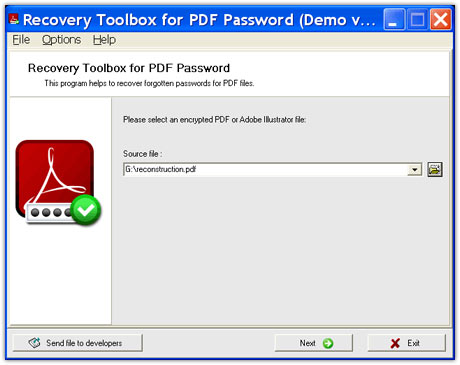  Recovery Toolbox for PDF Password